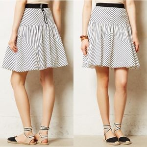 Anthropologie Maeve Striped Skirt Size 2